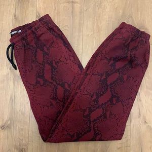 Alexander Wang Diamond Snake Denim Joggers. Pristine Condition!